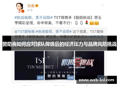 赞助商如何应对球队降级后的经济压力与品牌风险挑战